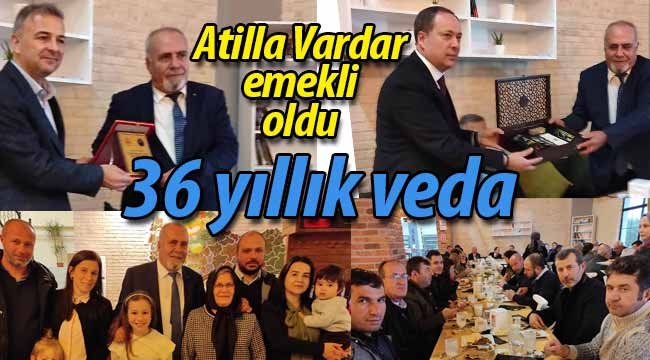 Atilla Vardar'a 36 yıllık veda