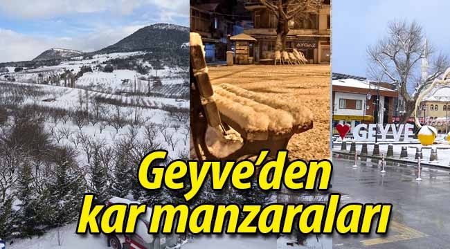 Geyve'den kar manzaraları