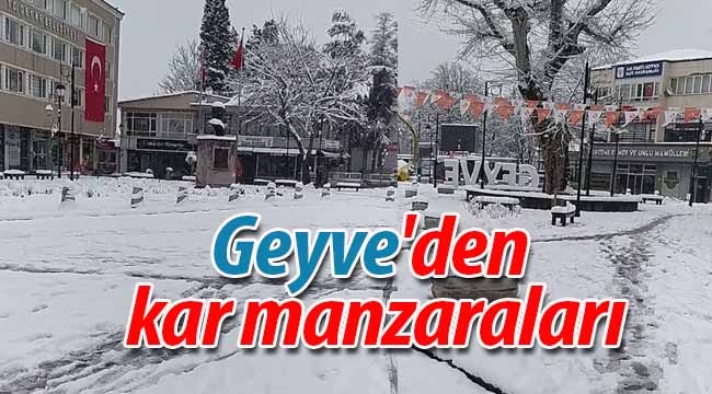 Geyve'den kar manzaraları