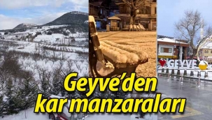 Geyve'den kar manzaraları