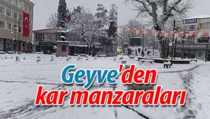 Geyve'den kar manzaraları