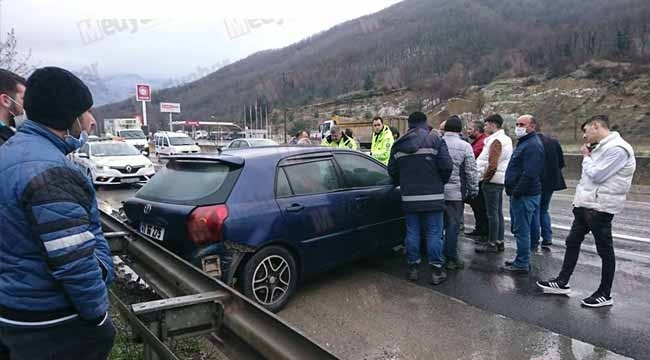 Geyve Karaçam'da kaza: 1 yaralı