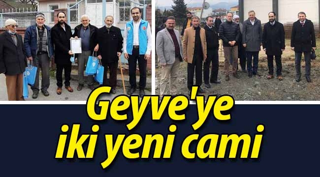 Geyve'ye iki yeni cami
