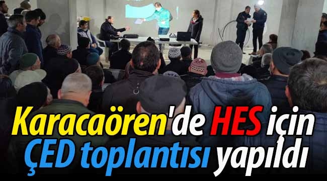 Karacaören'de HES için ÇED toplantısı yapıldı