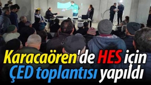 Karacaören'de HES için ÇED toplantısı yapıldı