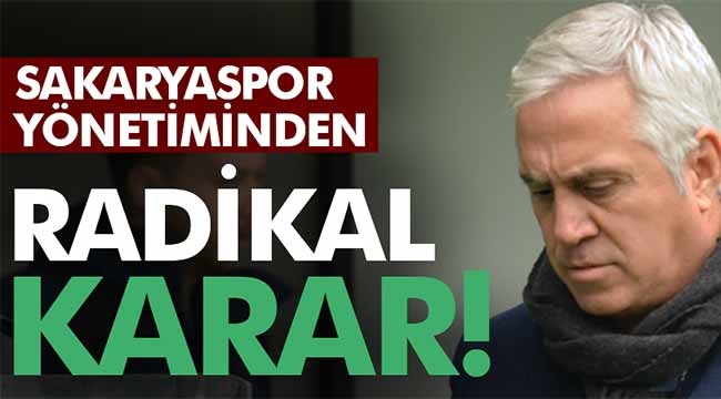 Sakaryaspor'da şok ayrılık!