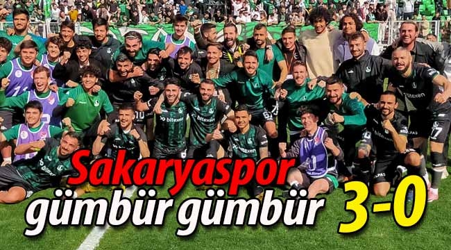 Sakaryaspor gümbür gümbür: 3-0