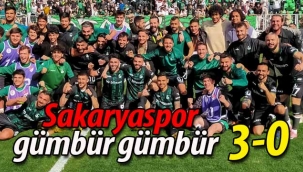Sakaryaspor gümbür gümbür: 3-0