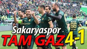 Sakaryaspor tam gaz: 4-1