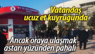 Vatandaş ucuz et kuyruğunda.. Ancak..