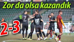 Zor da olsa kazandık: 2-3