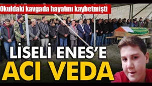 Geyve'deki okul kavgasında ölen Enes'e acı veda