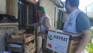 Geyve Hayrat Vakfı yardım ediyor