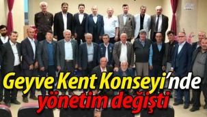 Geyve Kent Konseyinde yönetim değişti