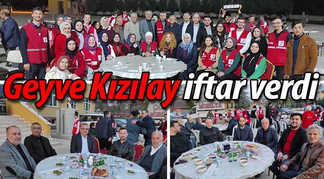 Geyve Kızılay iftar verdi