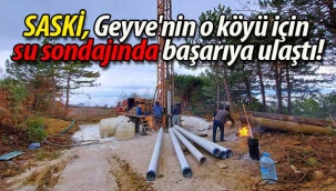 Geyve'nin o köyündeki su sondajında başarı