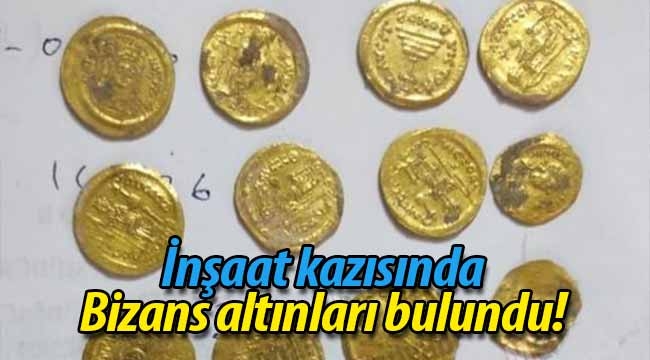 İnşaat kazısında Bizans altınları bulundu! 