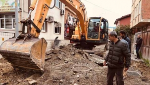 Namık Kemal Sokak'ta çalışmalar başladı