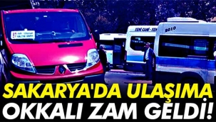 Sakarya'da ulaşıma okkalı zam geldi