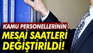 Sakarya'daki kamu personellerinin mesai saatleri değiştirildi!