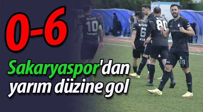 Sakaryaspor'dan Ergene'ye tam yarım düzine gol
