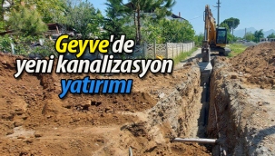 Büyükşehir'den Geyve'de yeni kanalizasyon yatırımı