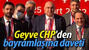 Geyve CHP'den bayramlaşma daveti