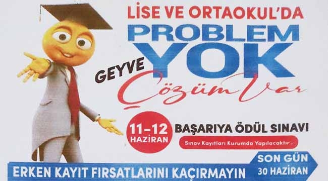 Geyve Çözüm Kurs'ta "Başarıya Ödül Sınavı"nı kaçırmayın!