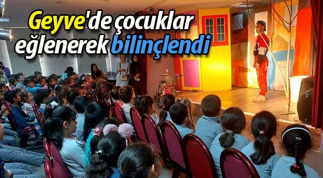 Geyve'de çocuklar eğlenerek bilinçlendi