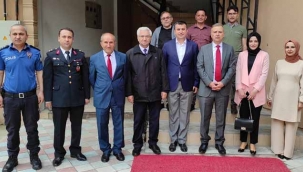 Geyve'de protokol, Çözüm Kurs'u ziyaret etti