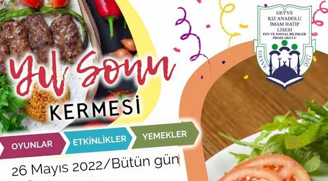 Geyve Kız AİHL'den yıl sonu kermesi