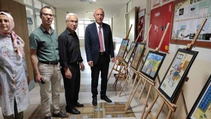 Geyve Kız İHL'nin sergisi beğeni aldı