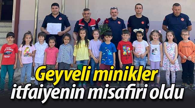 Geyveli minikler Geyve itfaiyesi'nin misafiri oldu