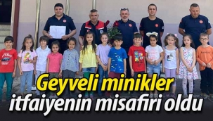 Geyveli minikler Geyve itfaiyesi'nin misafiri oldu