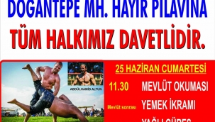 Doğantepe hayır pilavına davet!