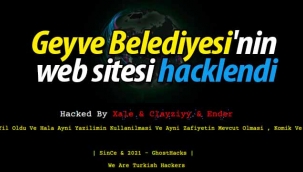 Geyve Belediyesi'nin web sitesi hacklendi