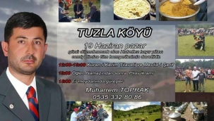 Tuzla köyü hıdrellezine davet