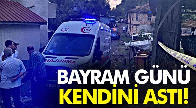 51 yaşındaki kadın kendini asarak, yaşamına son verdi