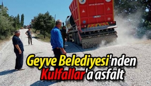Geyve Belediyesi'nden Kulfallar'a asfalt