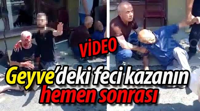 Geyve'deki feci kazanın hemen sonrası