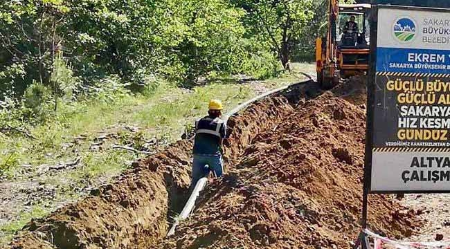 Geyve'nin o köyünde su iletim hattı yapılacak