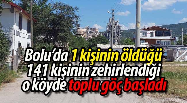 Bolu'da o köyde toplu göç başladı