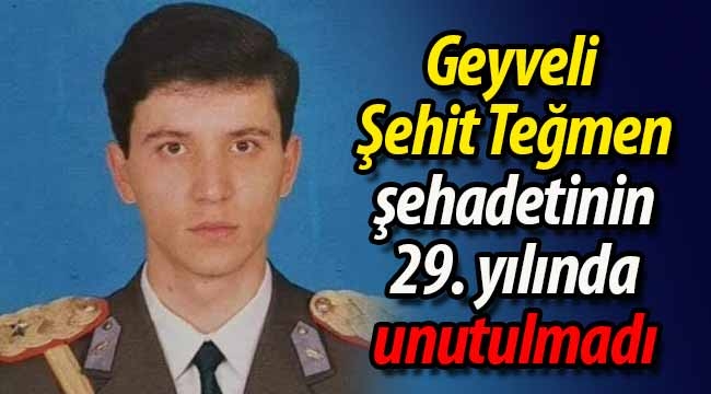 Geyveli Şehit Teğmen şehadetinin 29. yılında unutulmadı