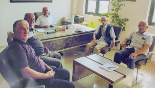 Alifuatpaşalı emekli öğretmenlerden Doğan'a ziyaret