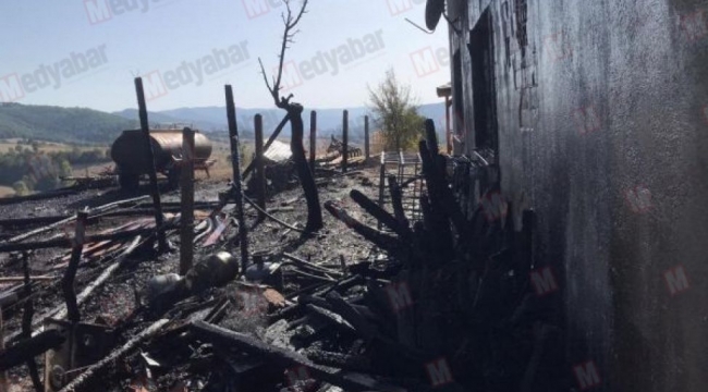 Çamlık'ta maddi hasarlı yangın