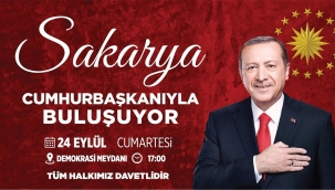 Erdoğan, Cumartesi günü Sakarya'da