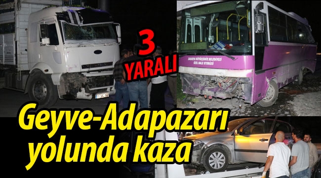 Geyve-Adapazarı yolunda zincirleme kaza