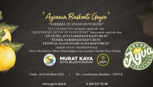 Geyve Ayva Festivali'nde başvurular başladı