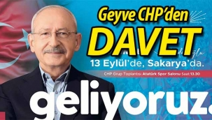 Geyve CHP'den Grup Toplantısı'na davet