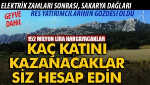 Sakarya dağları RES yatırımcılarının gözdesi oldu!